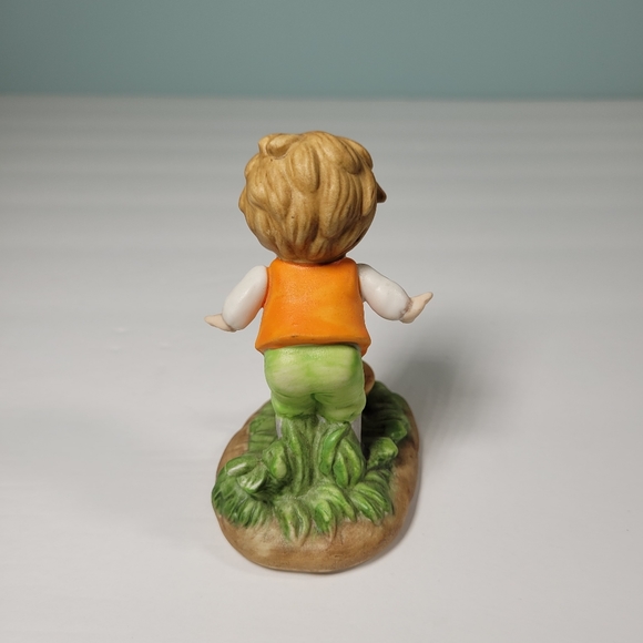 Lefton Nursery Rhymes Figurines 245 Jack Be Nimble and Little Polly Flinders HTF - Picture 6 of 14